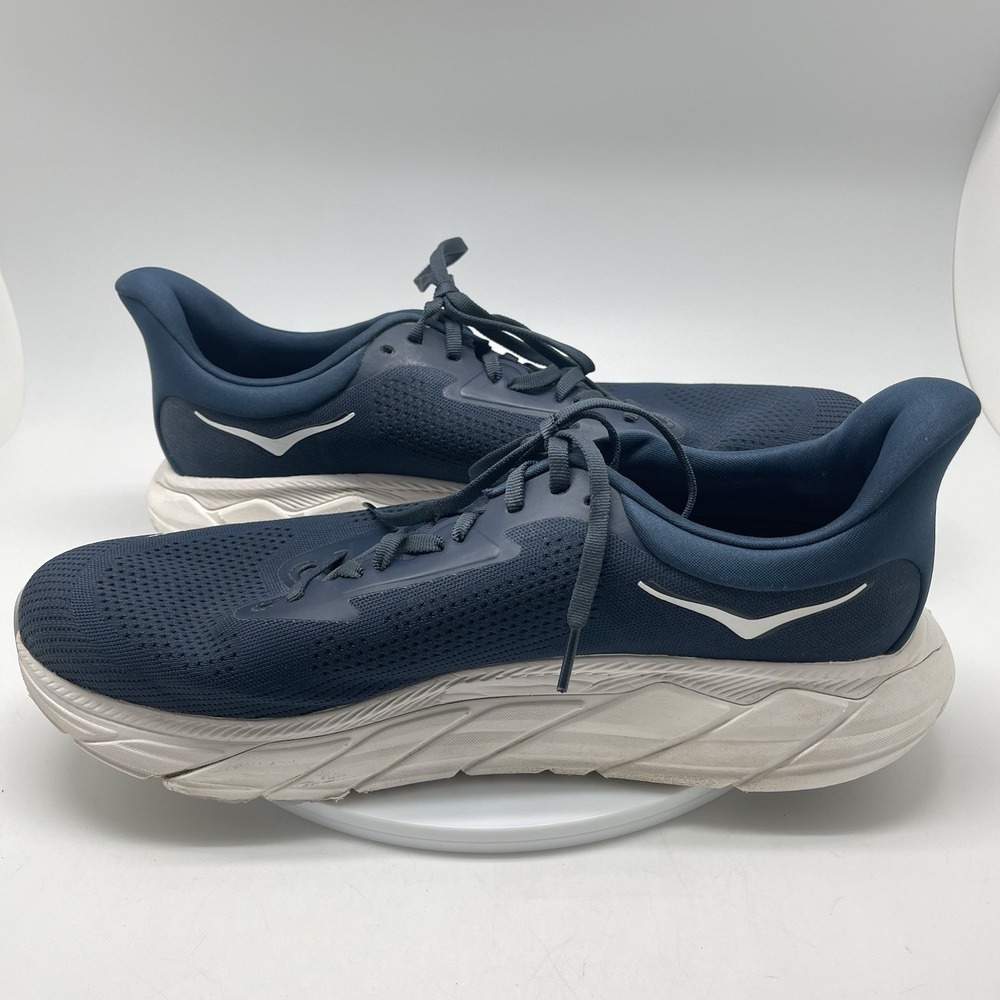 Hoka One One Sneakers Mens 12.5 D Arahi 7 1147850 OPC Navy Blue Running Shoes - Picture 7 of 10